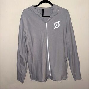 Lululemon Men’s Gray Peloton Zip-Up Hoodie Size Large